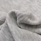 Nicky Velours Rib Stof Grijs Melange