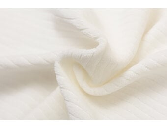 Nicky Velours Rib Stof New Ecru