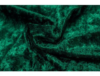 Velours de pannes uni groen