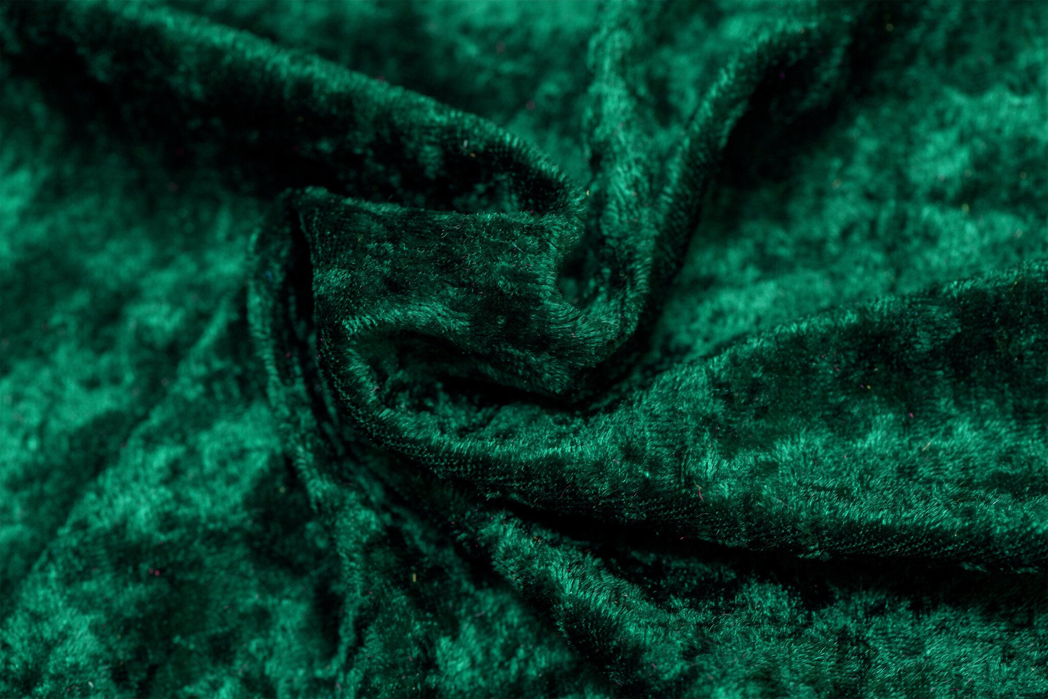 Velours de pannes uni groen