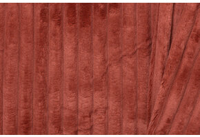 Minky Fleece Strepen Baked Clay