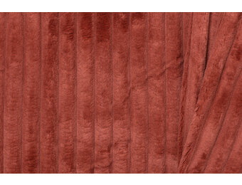 Minky Fleece Strepen Baked Clay