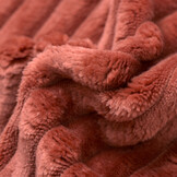 Minky Fleece Strepen Baked Clay