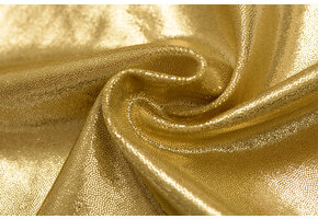 Lycra Mystique foil goud