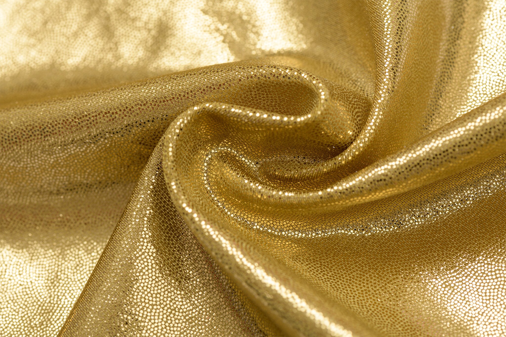 Lycra Mystique foil goud