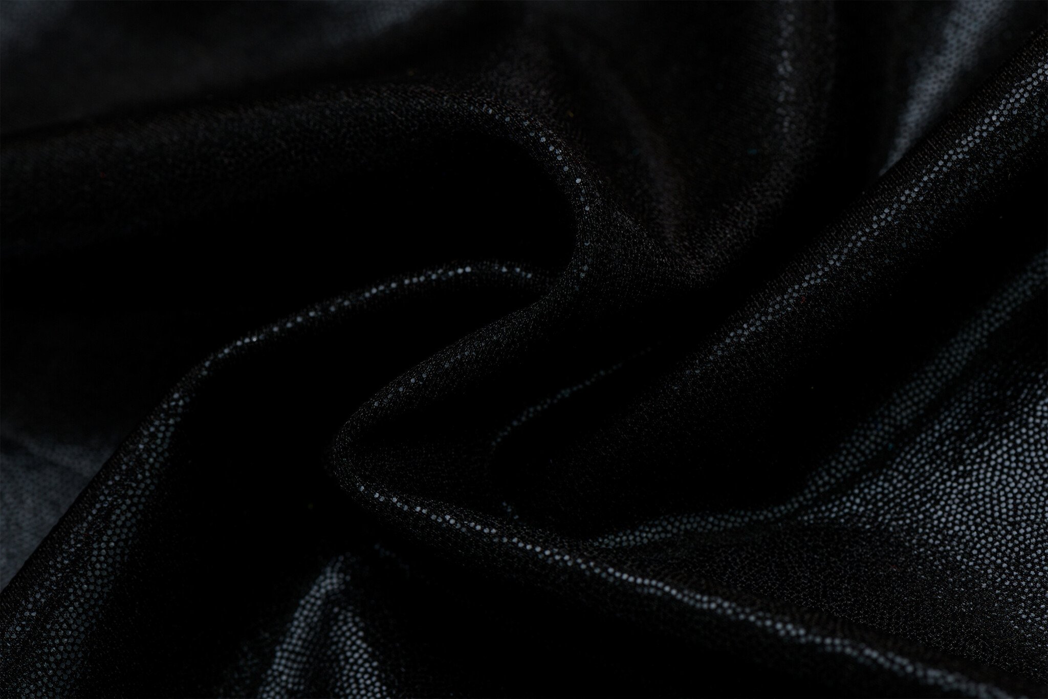 Hologram Lycra Stof (Mystic) Zwart