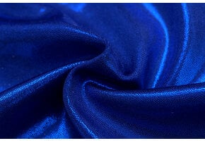 Lycra Mystique foil kobaltblauw
