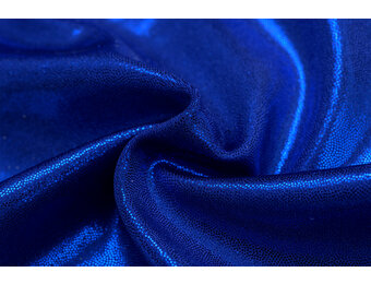 Lycra Mystique foil kobaltblauw