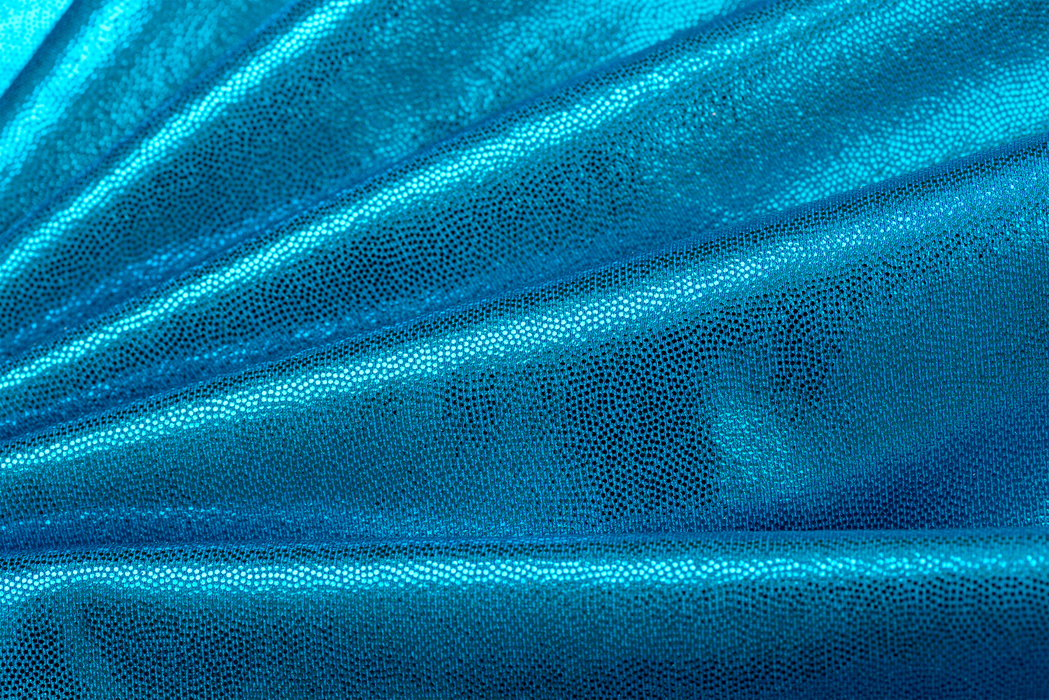 Lycra Mystique foil aqua