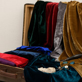 Stretch Fluweel Bruin