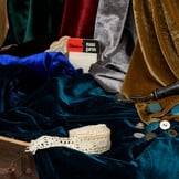 Stretch Fluweel Zilvergrijs