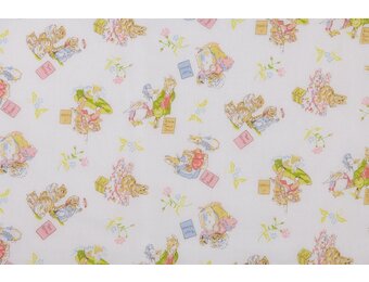 Katoen Poplin Beatrix Potter Peter Rabbit Garden