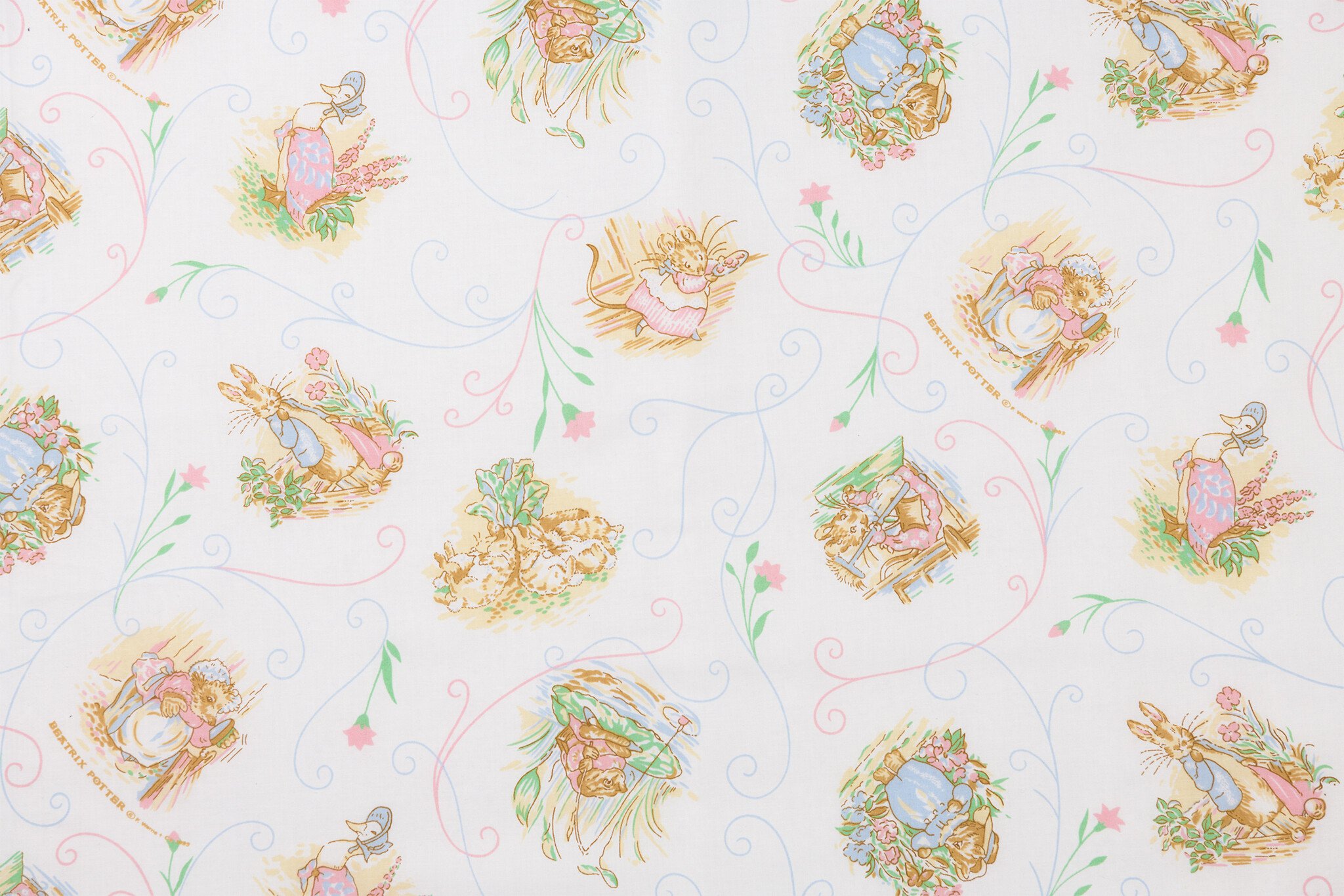 Katoen Poplin Beatrix Potter Peter Rabbit