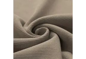 Wafel Jersey Stof Taupe
