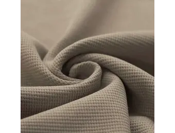 Wafel Jersey Stof Taupe