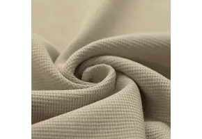 Wafel Jersey Stof Donker Beige