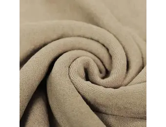 Stretch Badstof Donker Beige