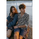 Unique Crafted Batik Katoen - Navy