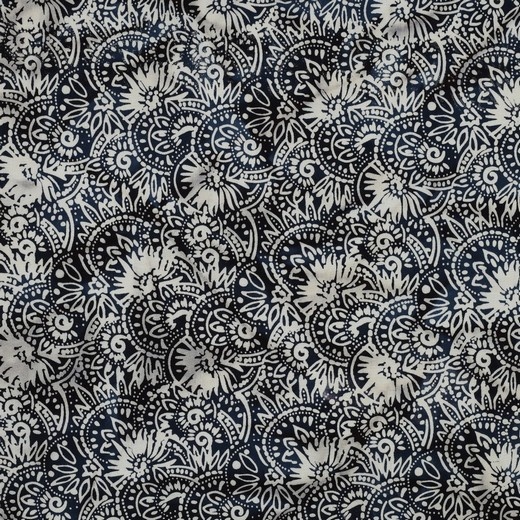 Unique Crafted Batik Katoen - Dark Navy