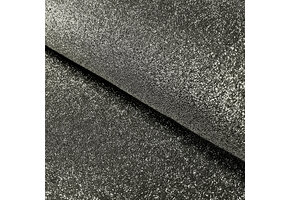 Tricot Stof Lurex Zwart-Zilver