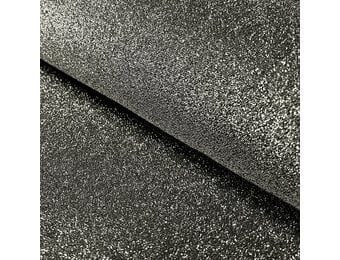 Tricot Stof Lurex Zwart-Zilver