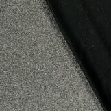 Tricot Stof Lurex Zwart-Zilver