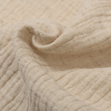 Drielaags Katoen Linnen Gauze Stof Naturel Melange