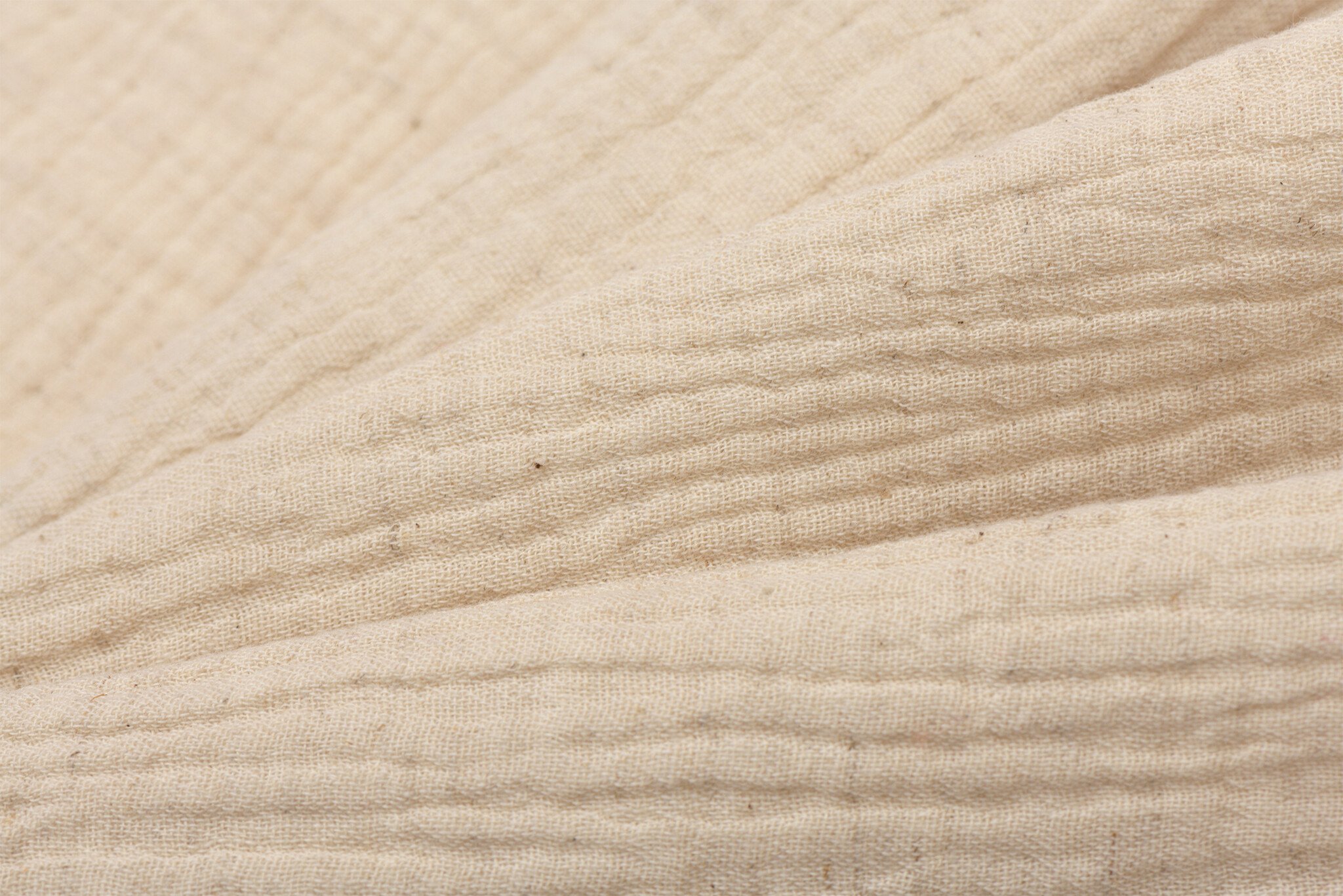 Katoen Linnen Double Gauze Stof Naturel Melange – Zacht & Ademend