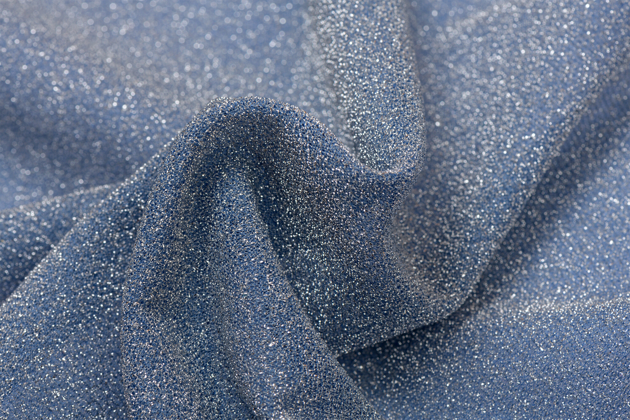 Lurex glitter lavendel blauw