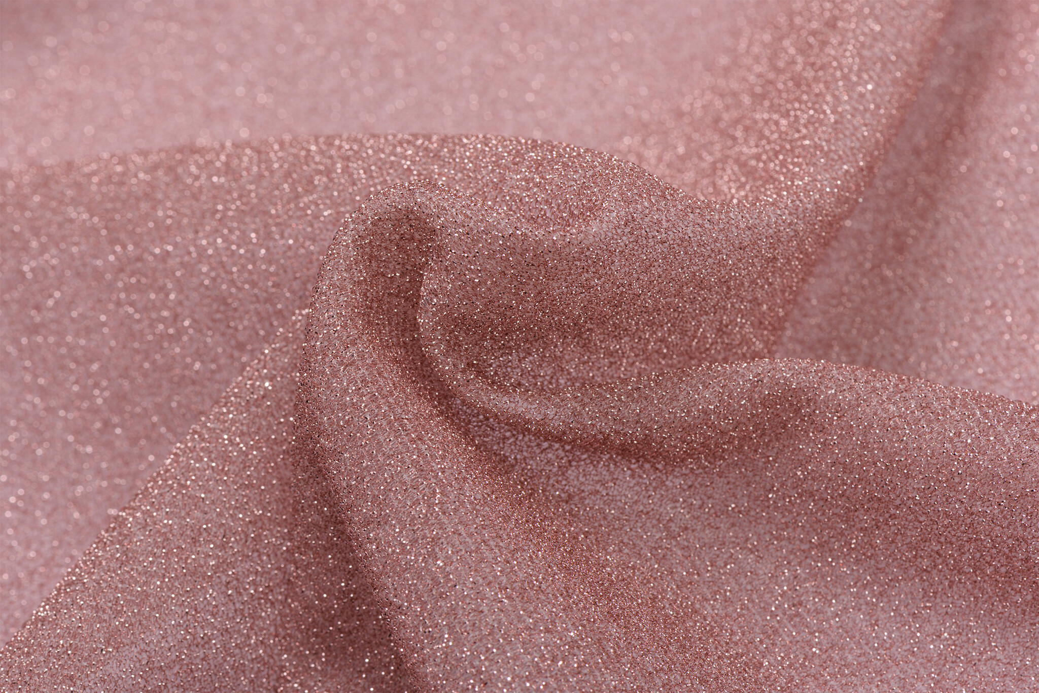 Lurex glitter rose goud