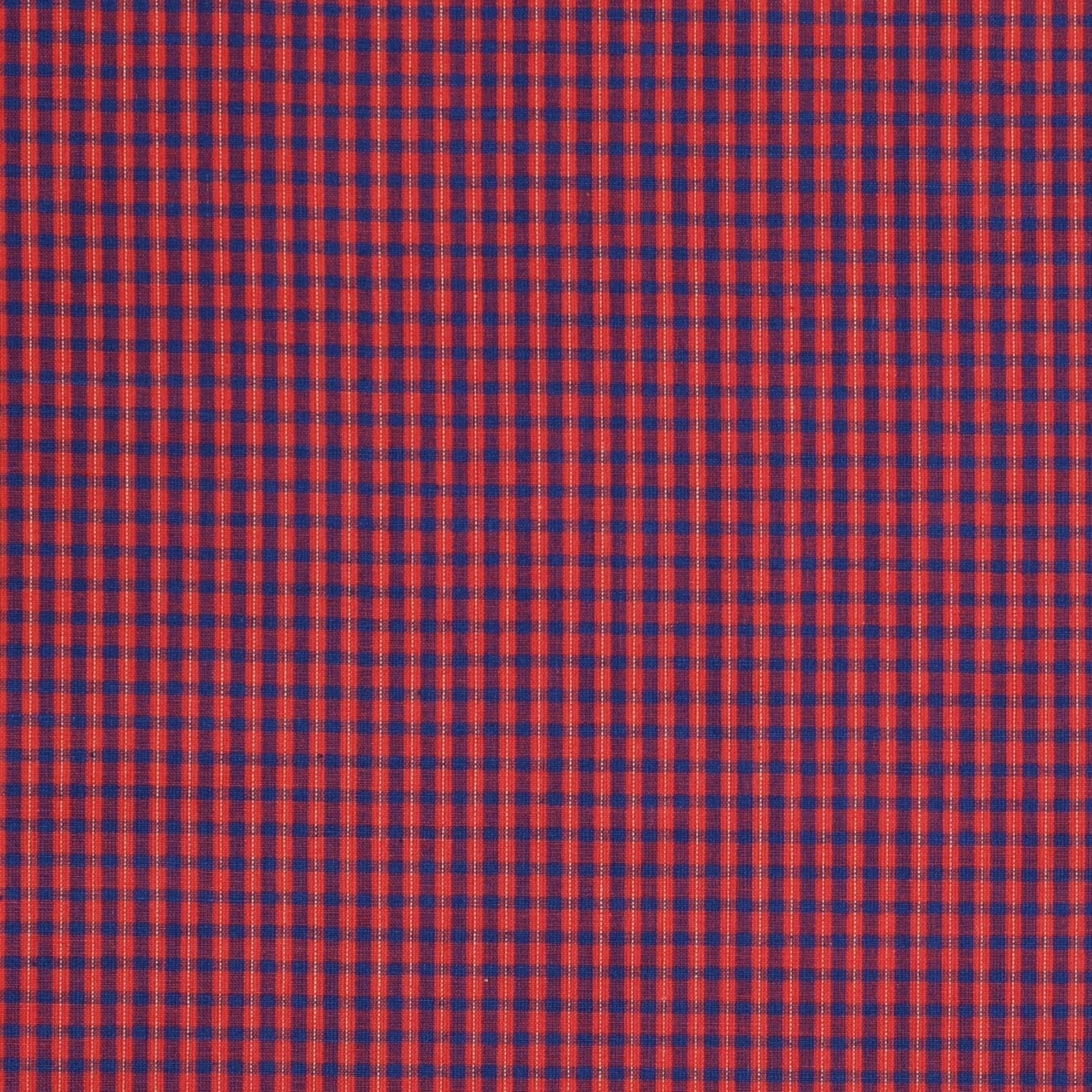 Hollandse ruitjes - bontjes rood met blauw en ecru