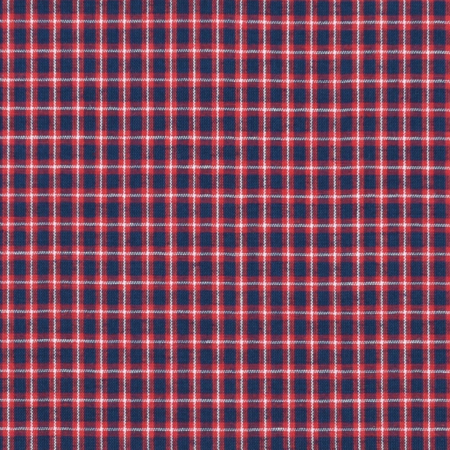 Hollandse ruitjes - bontjes rood met d.blauw en ecru