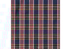 Hollandse ruitjes - bontjes rood en d.blauw met oranje en groen