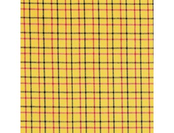 Hollandse ruitjes - bontjes goud geel met rood en zwart