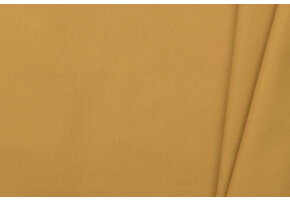 Katoen Poplin Antiek Mosterdgeel