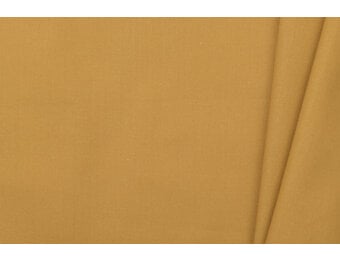 Katoen Poplin Antiek Mosterdgeel