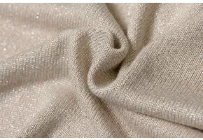 Luricio viscose beige Knitted Shine