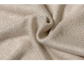 Luricio viscose beige Knitted Shine