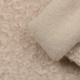 Boucle Stof Gekruld Licht Beige