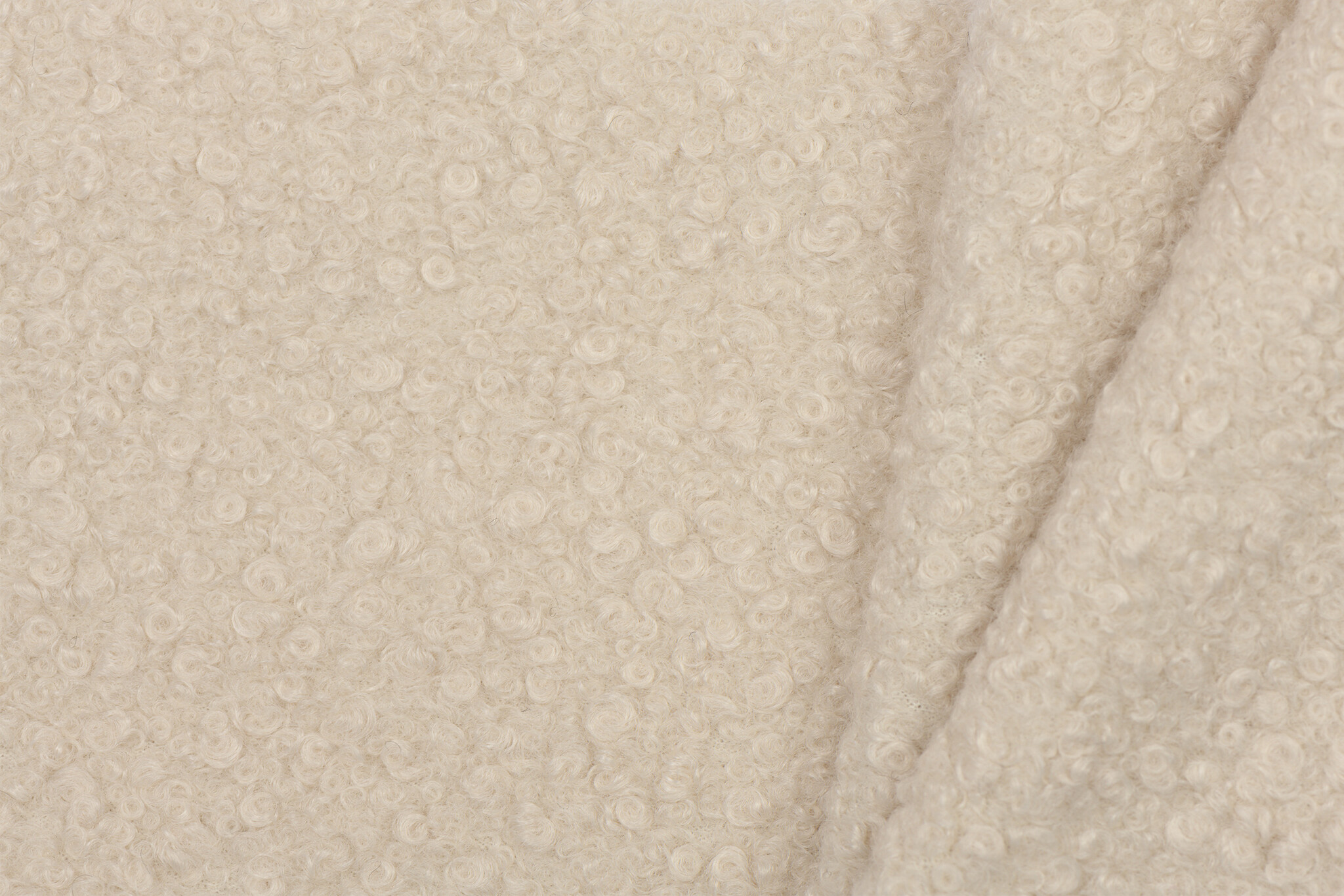 Boucle Stof Gekruld Naturel