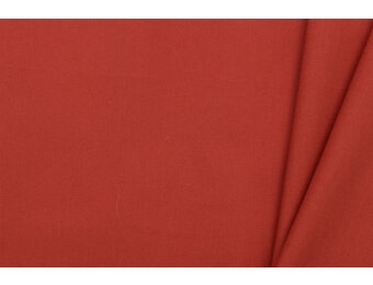 Katoen Poplin Antiek Tomaatrood