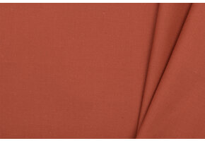 Katoen Poplin Antiek Steenrood