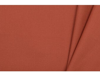 Katoen Poplin Antiek Steenrood