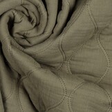 Gewatteerd Katoenen Double Gauze Mos Groen