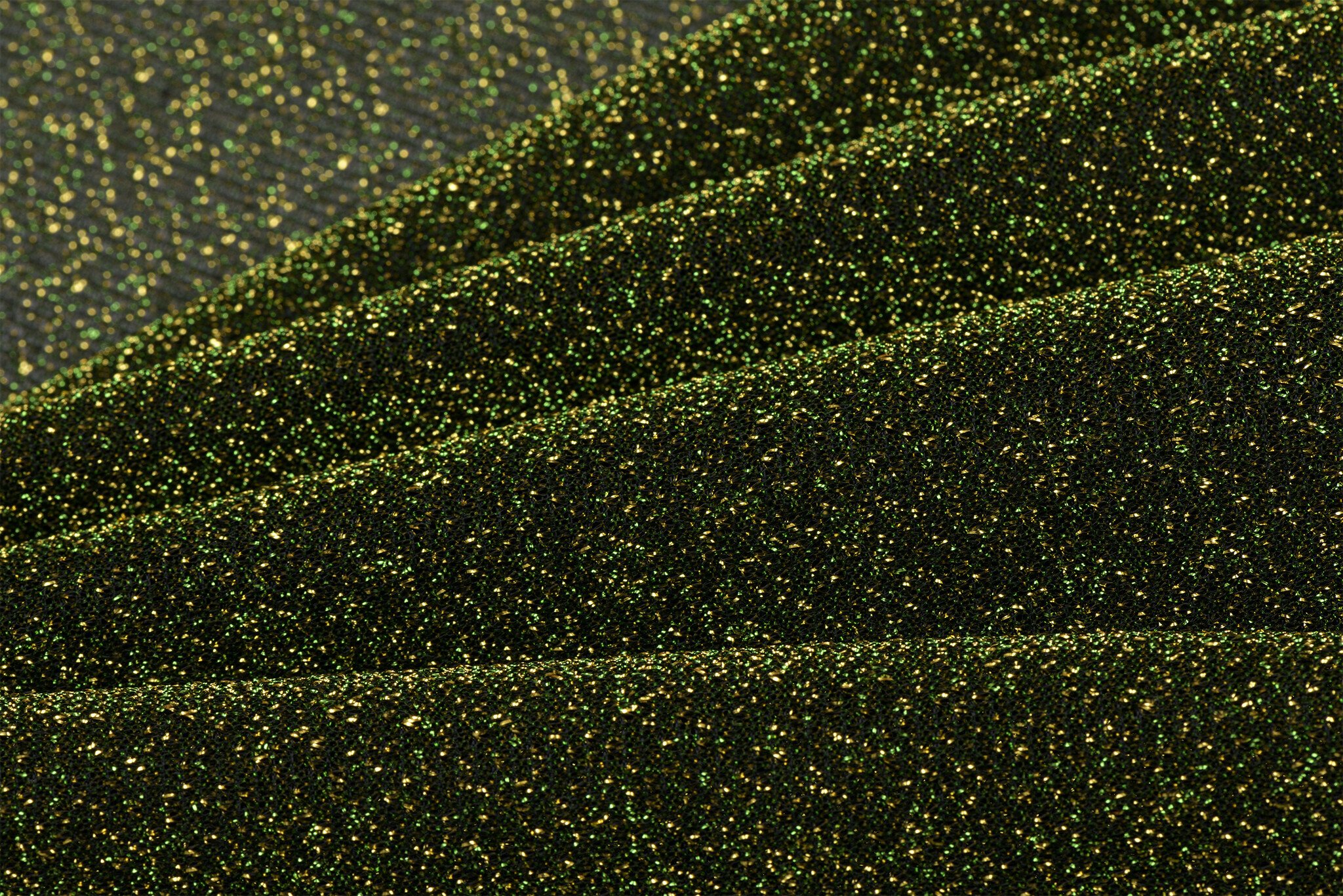 Lurex Glitter Jersey Stof Groen-Goud – Sprankelend & Veelzijdig