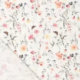 Coupon 90 CM Hydrofiel Stof Bloemen & Vlinders