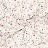 Coupon 90 CM Hydrofiel Stof Bloemen & Vlinders