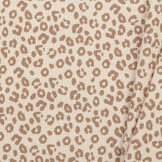 Rib Jersey Stof - Luipaardprint Beige