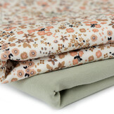 Jersey Katoen Digitale Print -  Liefdesbloem Beige
