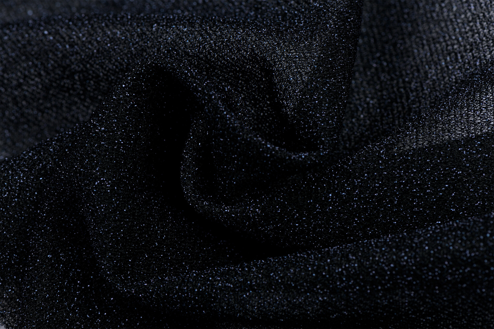 Lurex glitter donker marine